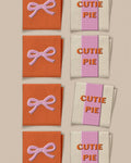 Cutie Pie Bow Square Labels
