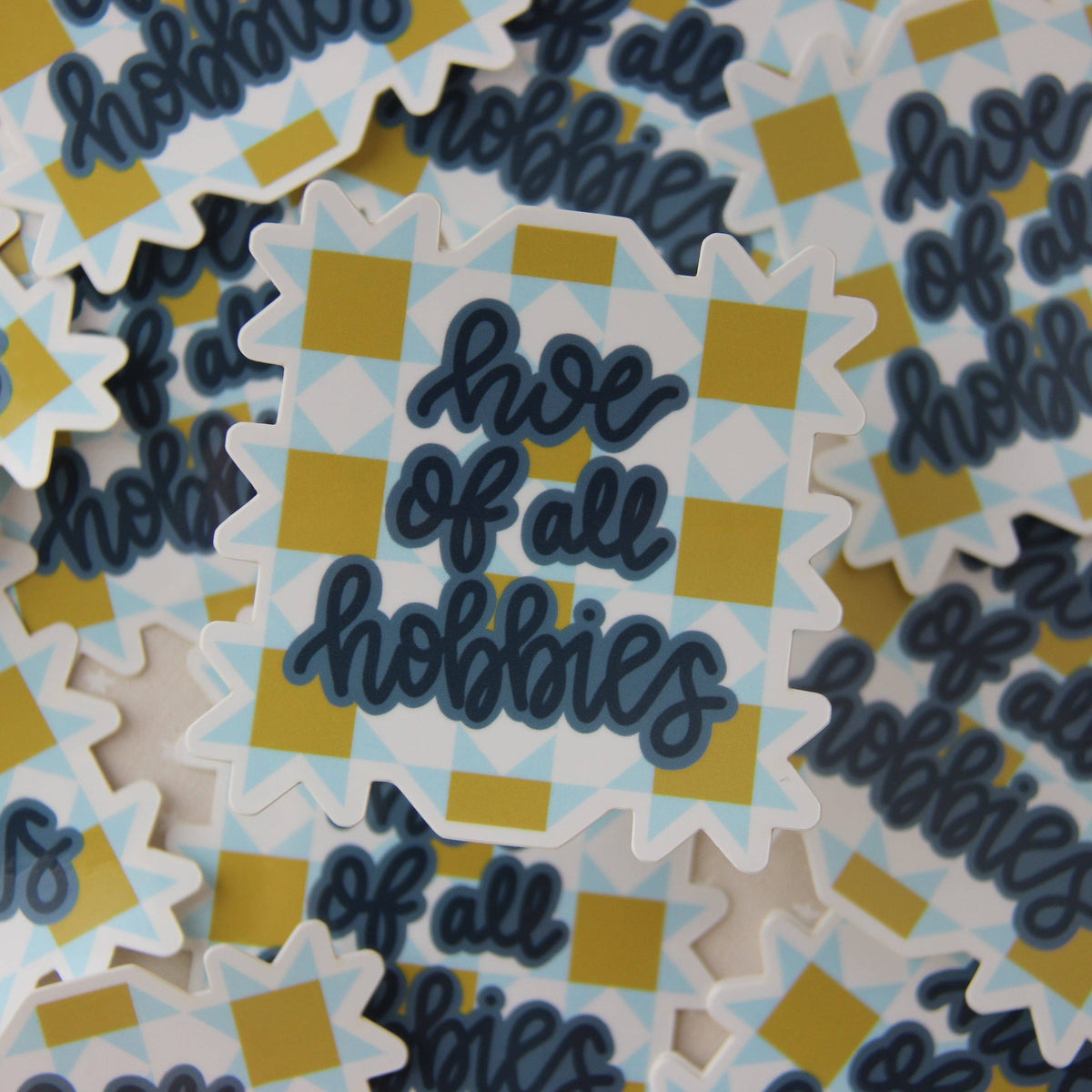 Hoe Of All Hobbies Sticker