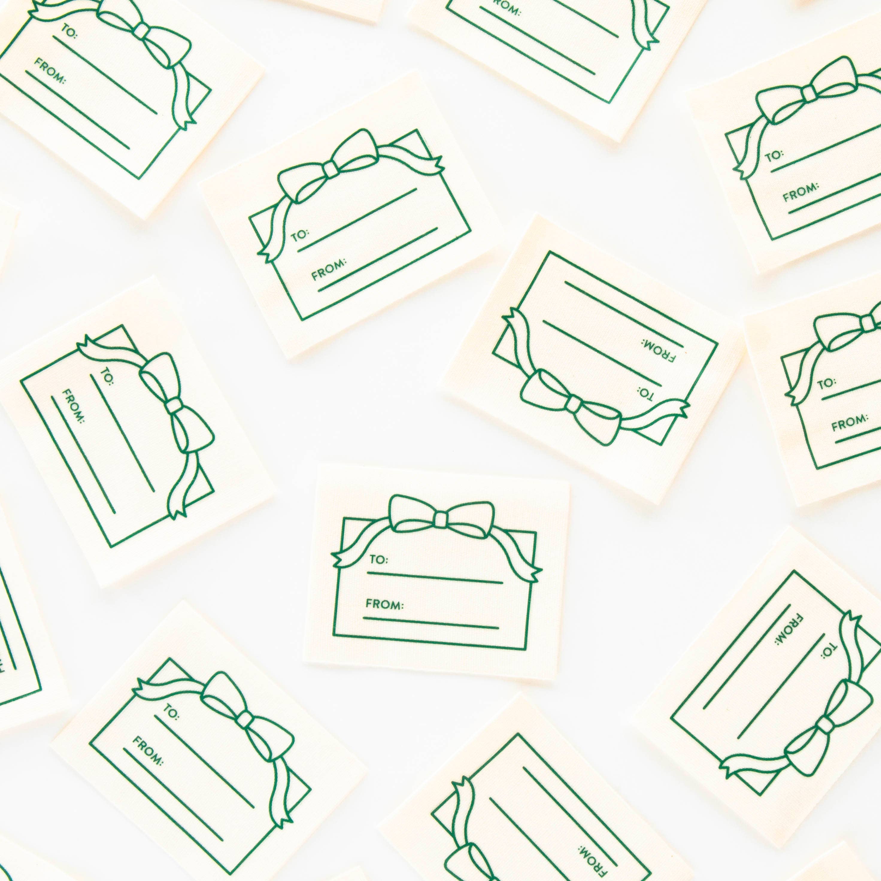 To: From: Gift Organic Cotton Write In Sewing Labels