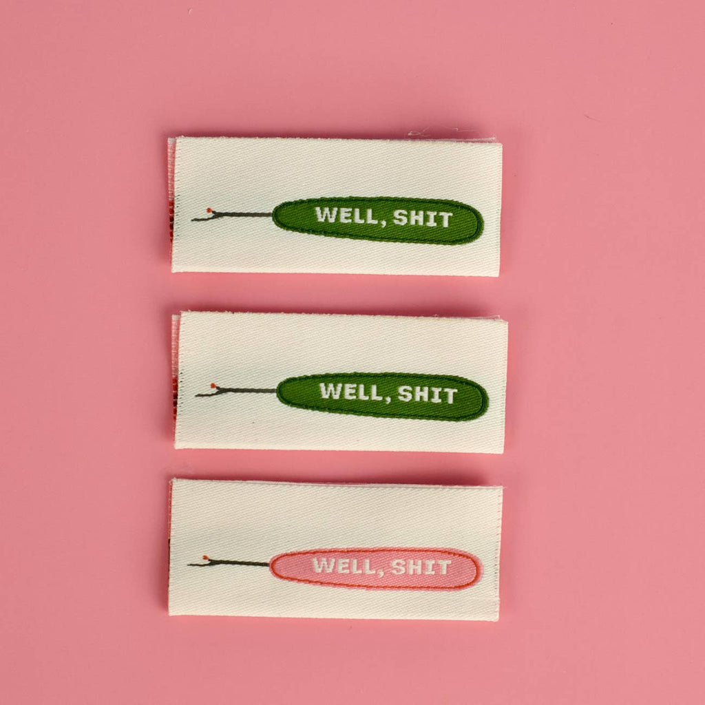 Well Shit - Designer Sewing Labels  