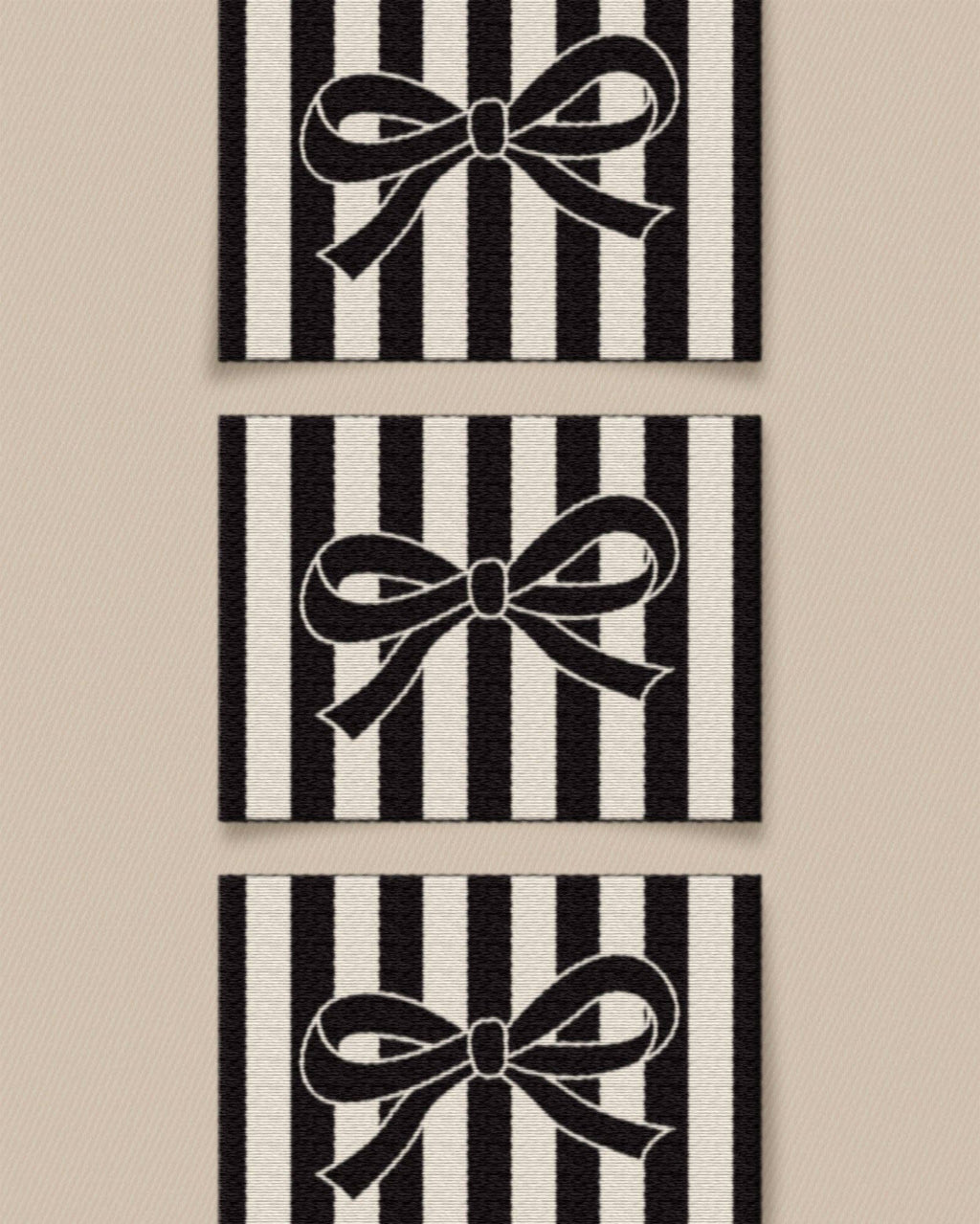 Black Bow Labels
