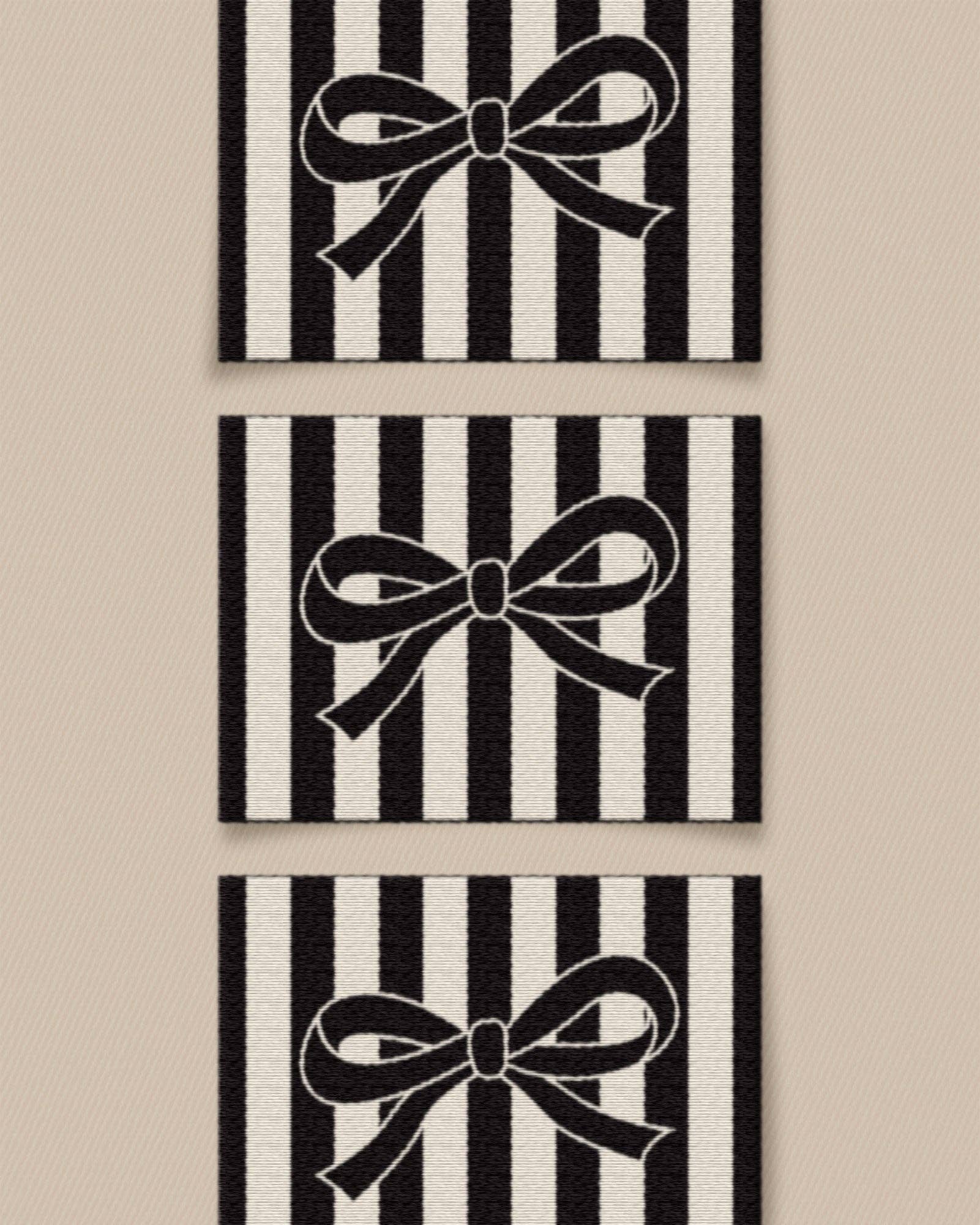 Black Bow Labels