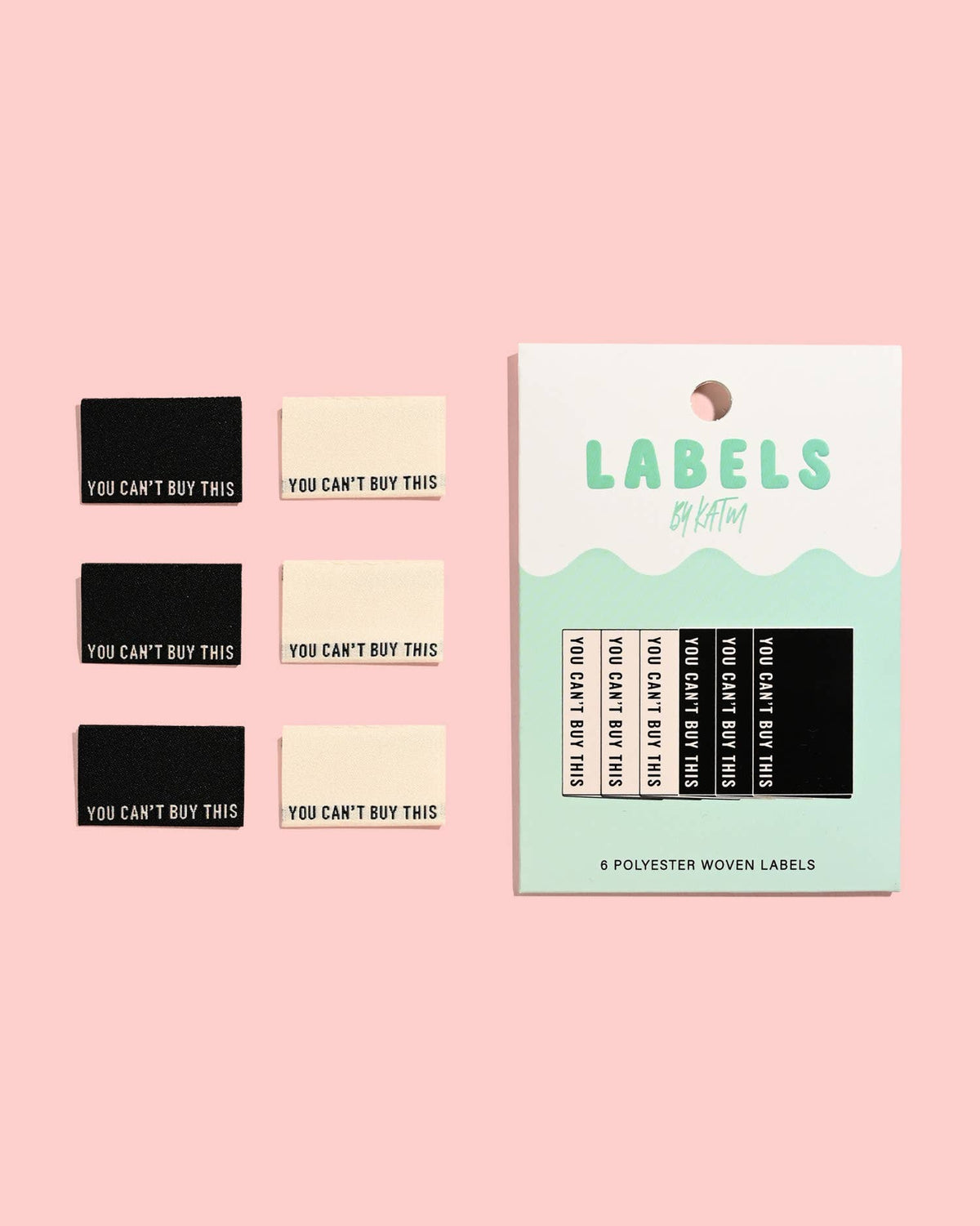 You Can't Buy This (Bk/Cream) Woven Labels