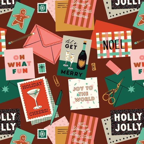 Merry Messages - Burgundy