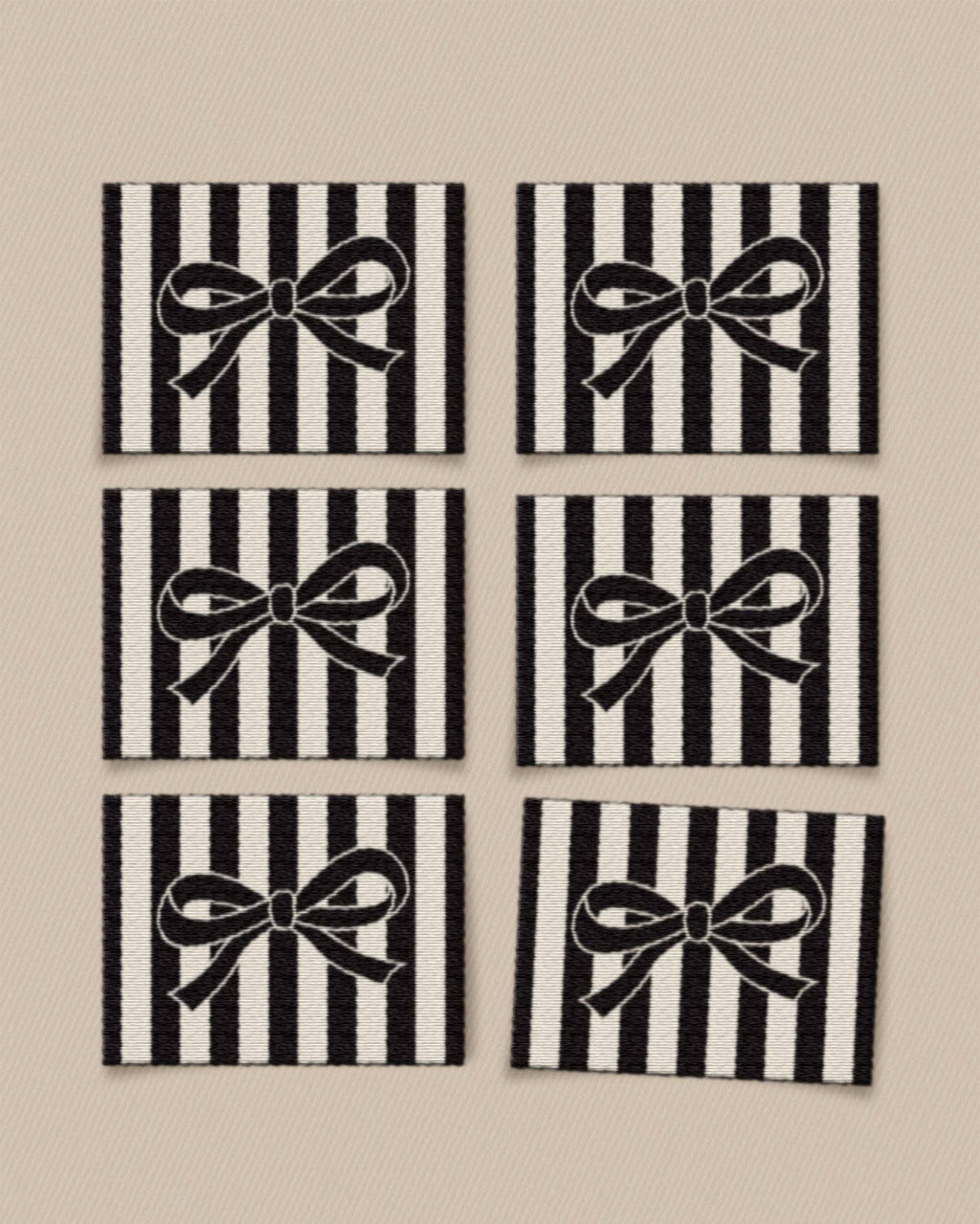 Black Bow Labels