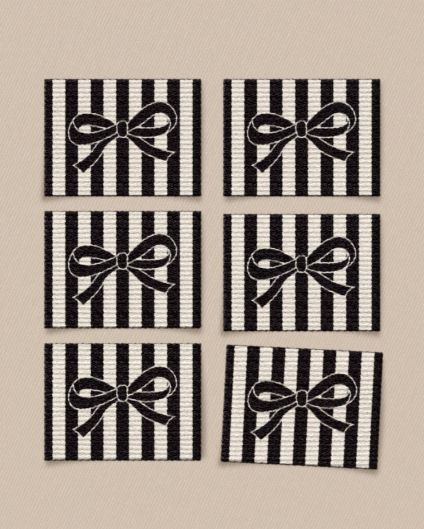 Black Bow Labels