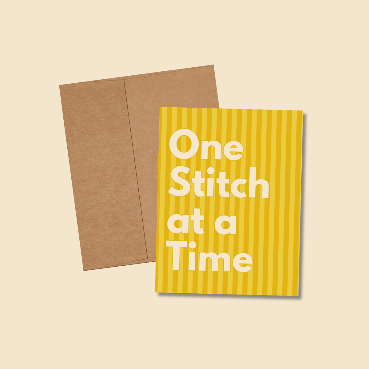 One Stitch at a Time Greeting Card