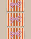 Pink Bow Labels