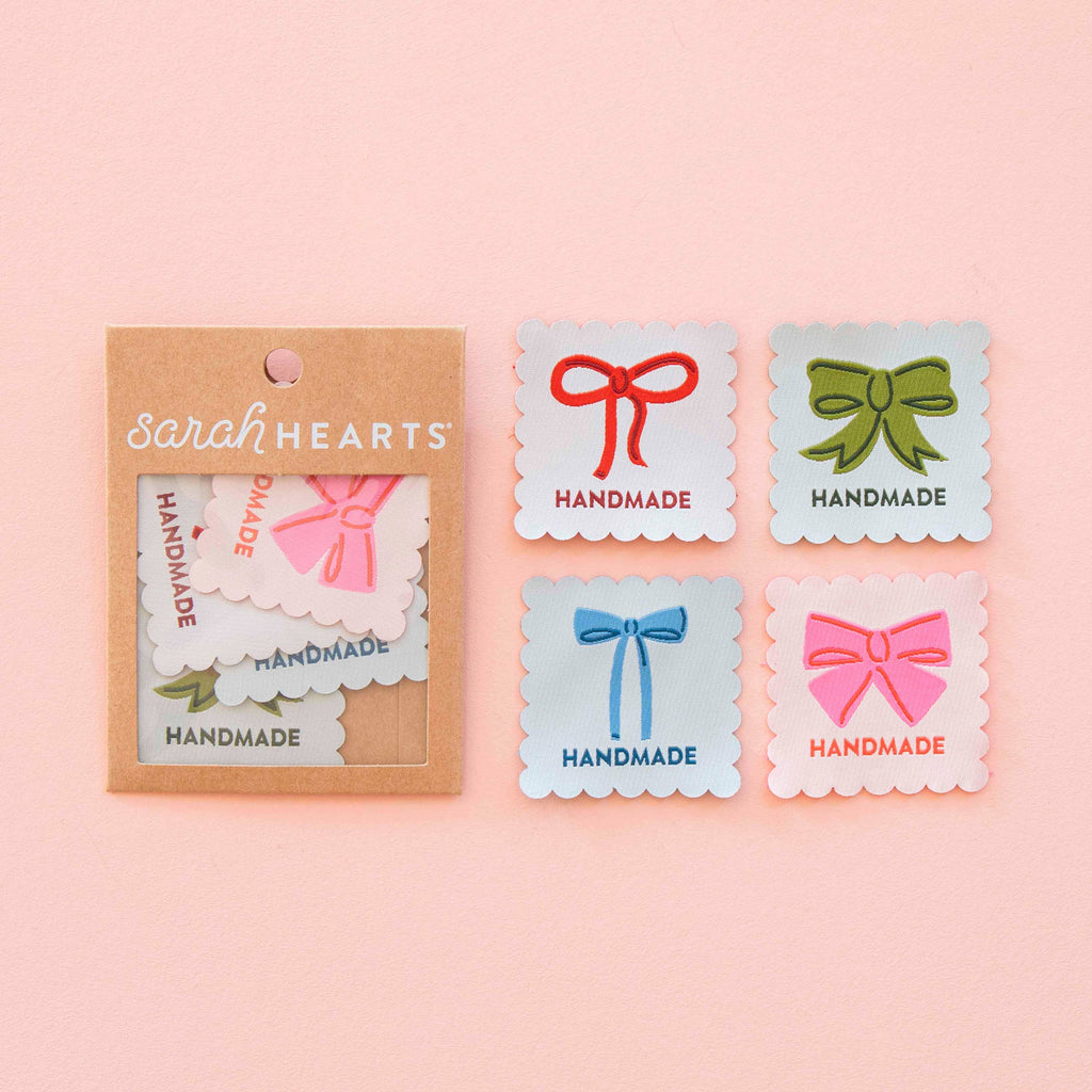Bows Multipack Large Woven Sewing Labels