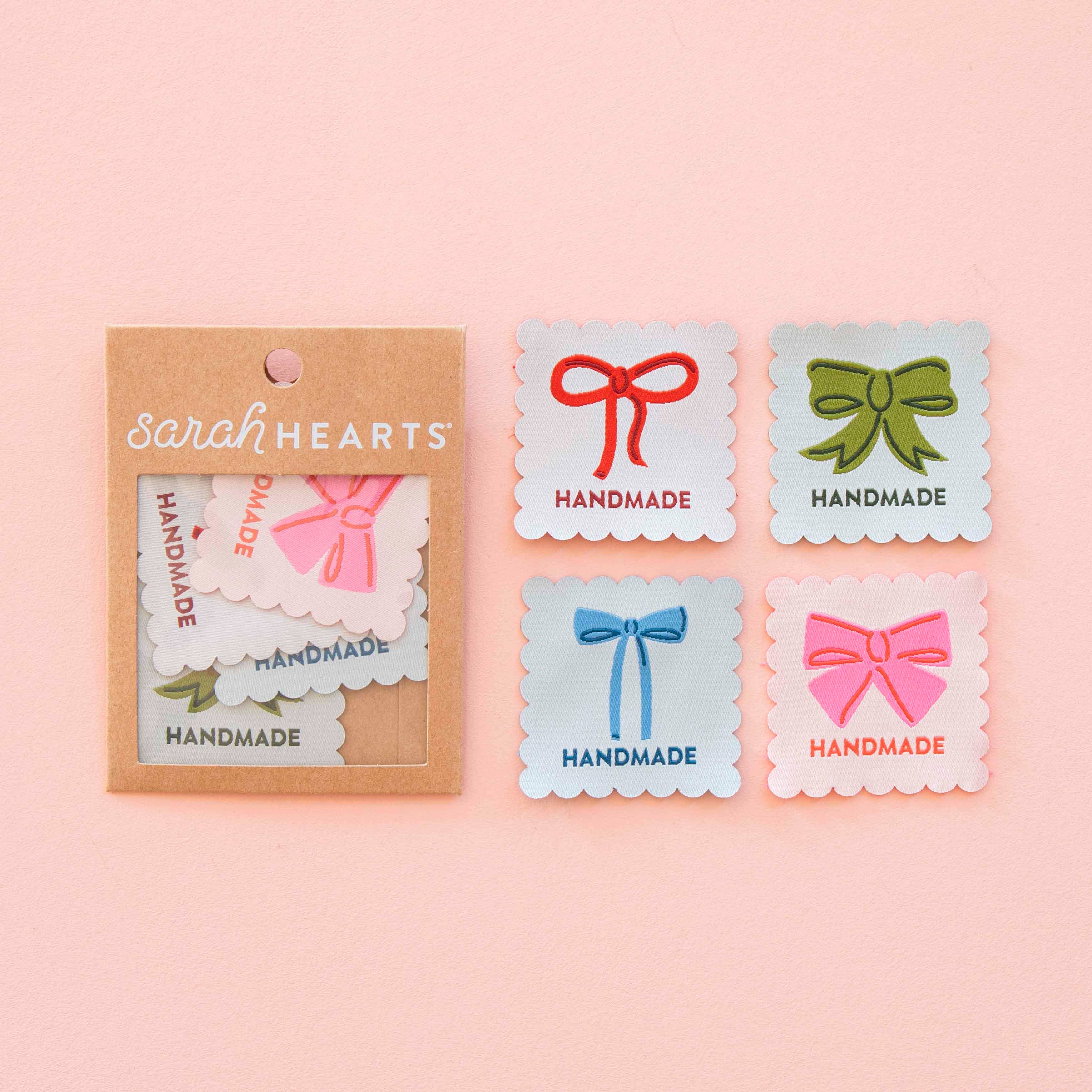 Bows Multipack Large Woven Sewing Labels