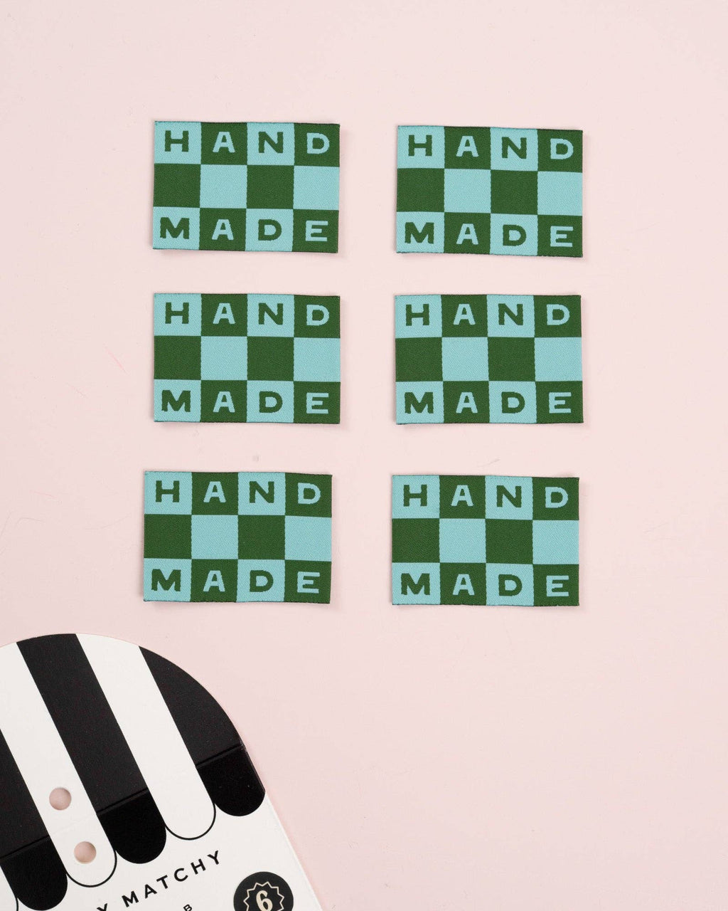 Handmade Checkerboard Labels