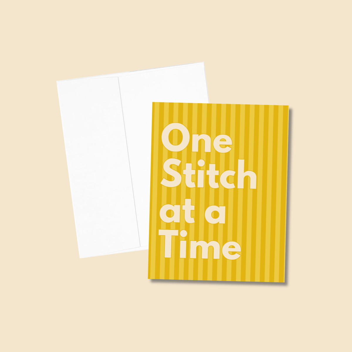 One Stitch at a Time Greeting Card
