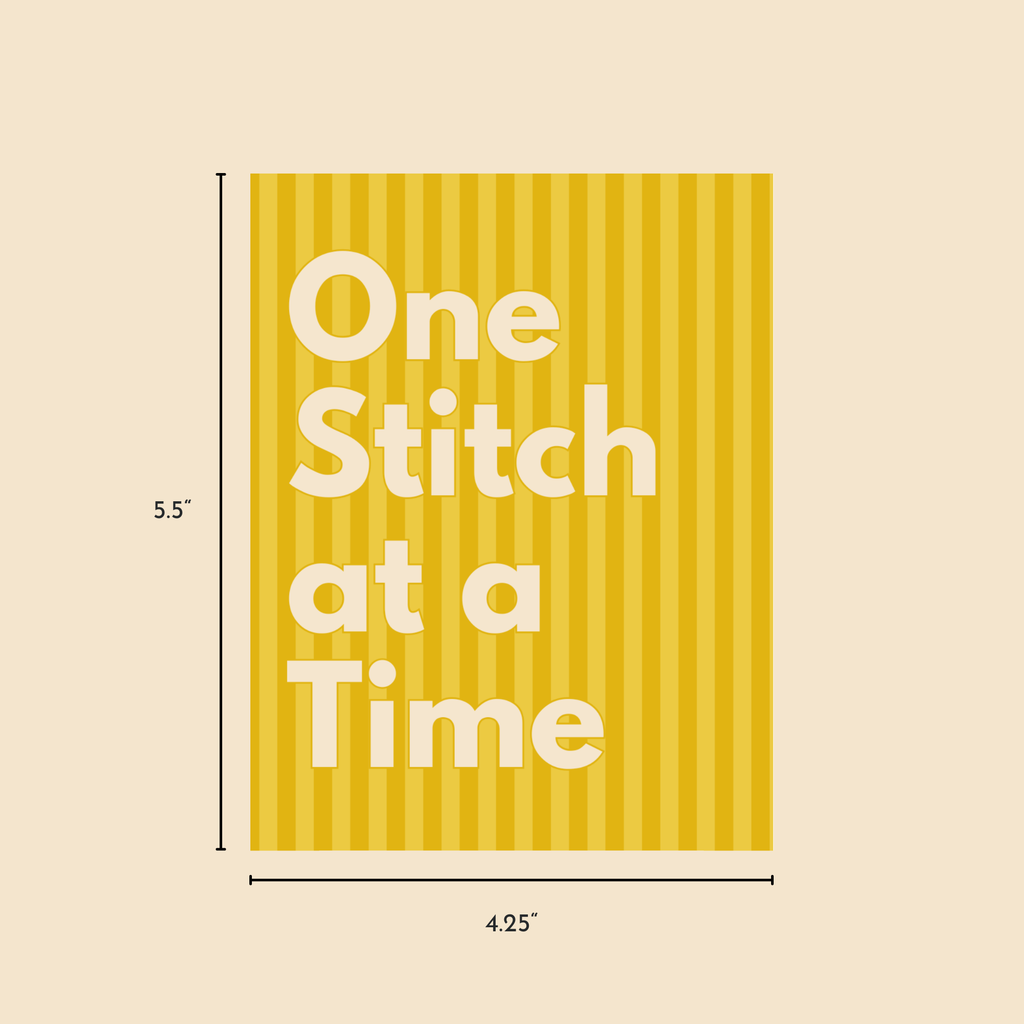 One Stitch at a Time Greeting Card