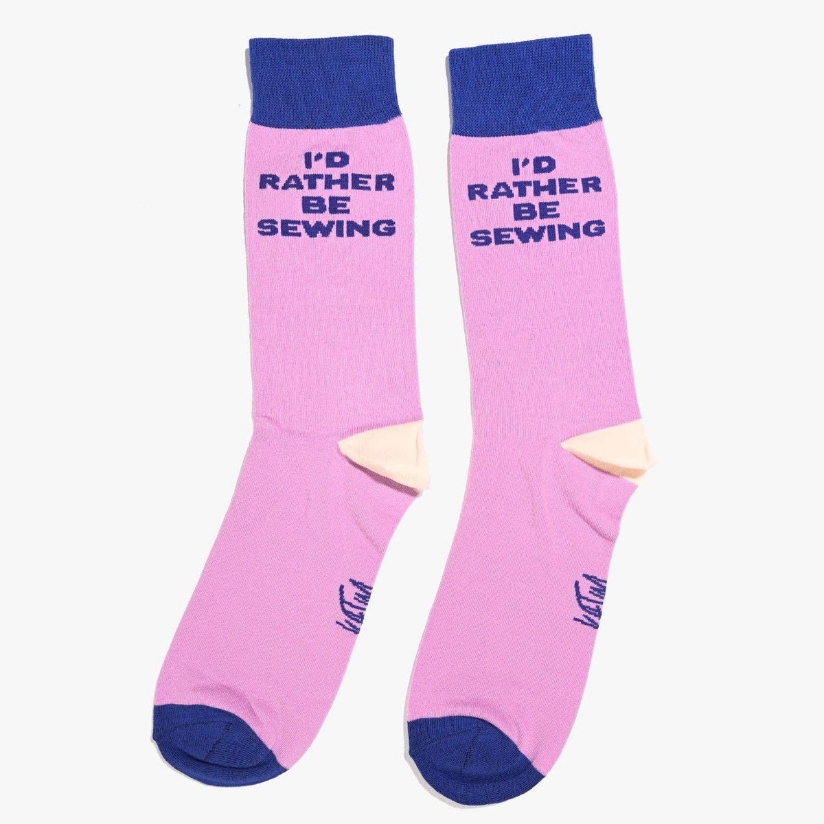 I'd Rather Be Sewing Socks (Purple/Blue) | 1 Pair