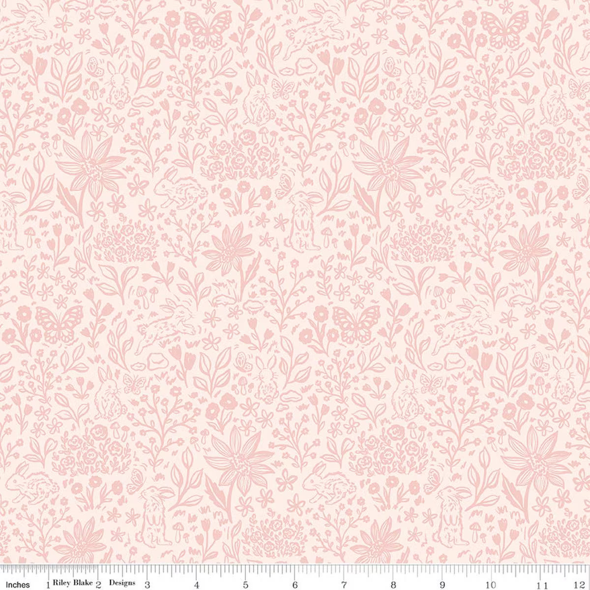 Sweet Cotton Tales Bunny Meadows Pink