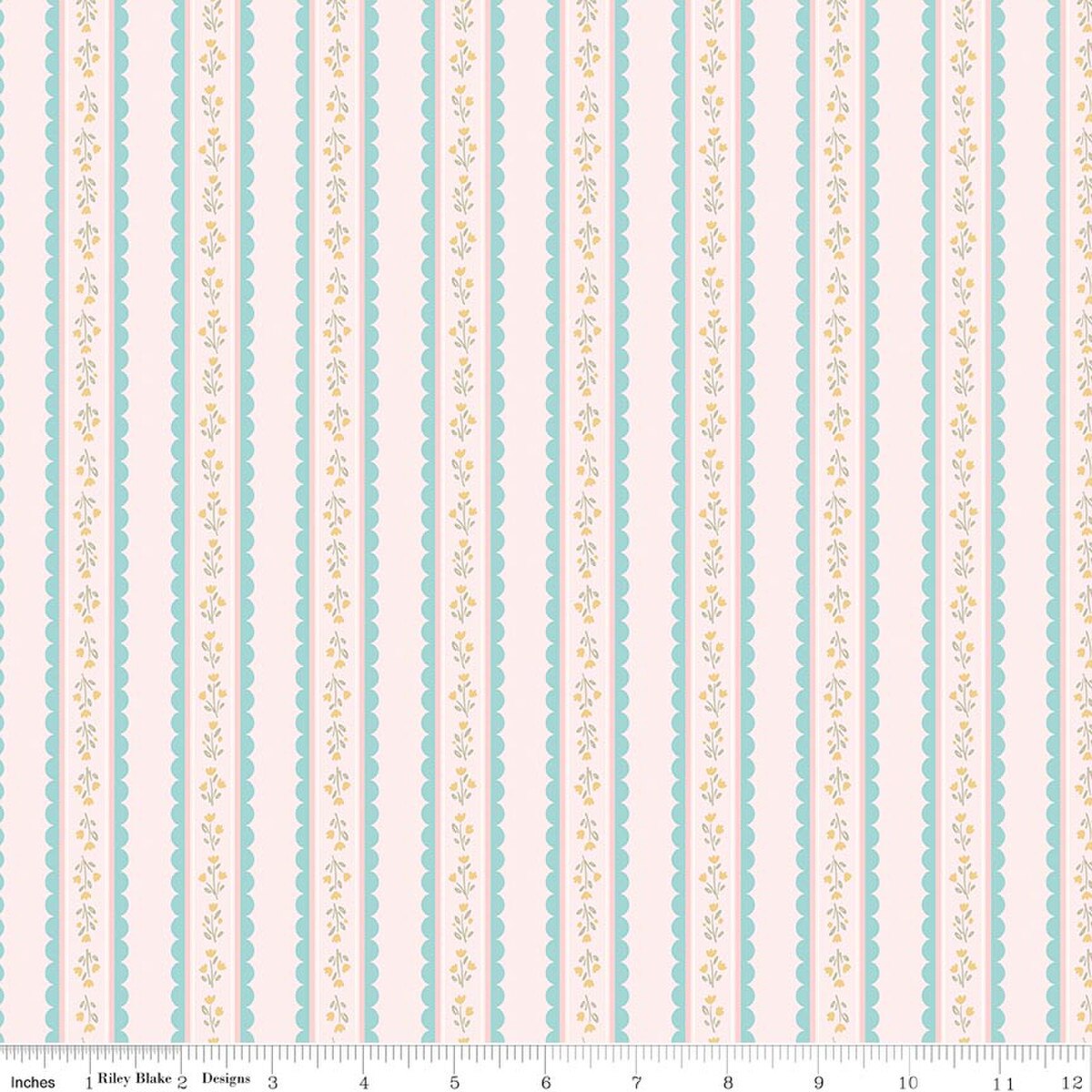 Little Posies Stripes Pink