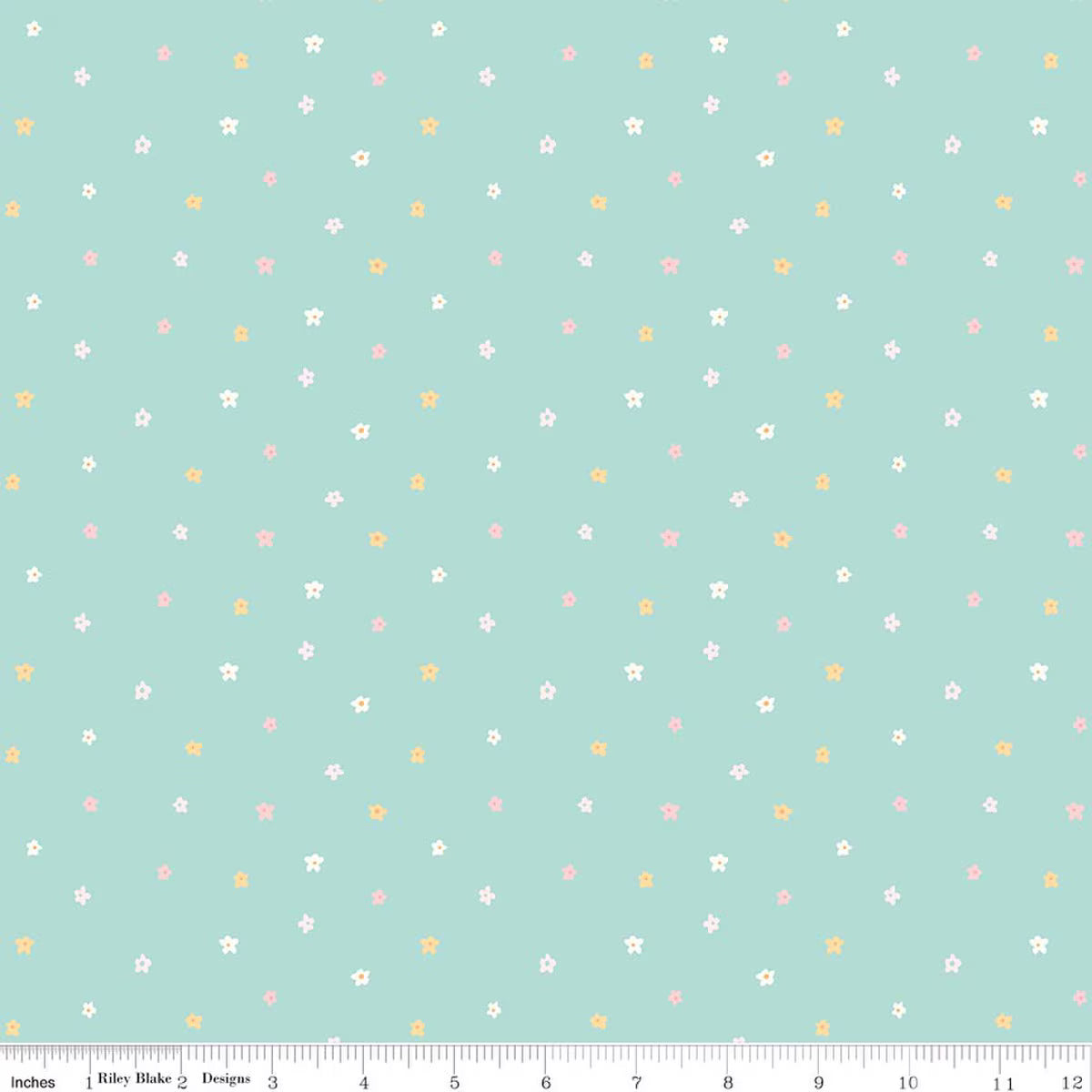 Little Posies Ditsy Teal