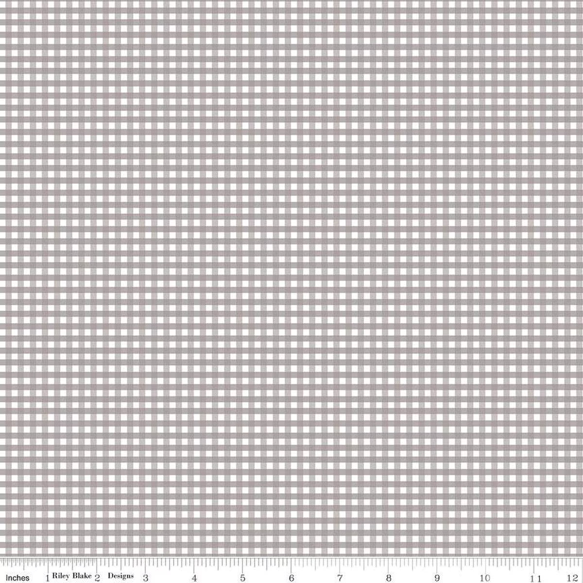 1/8" Gingham Gray