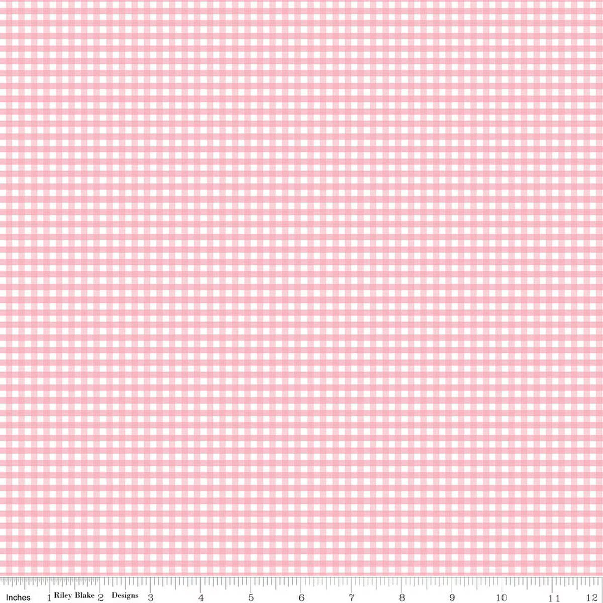 Gingham Baby Pink