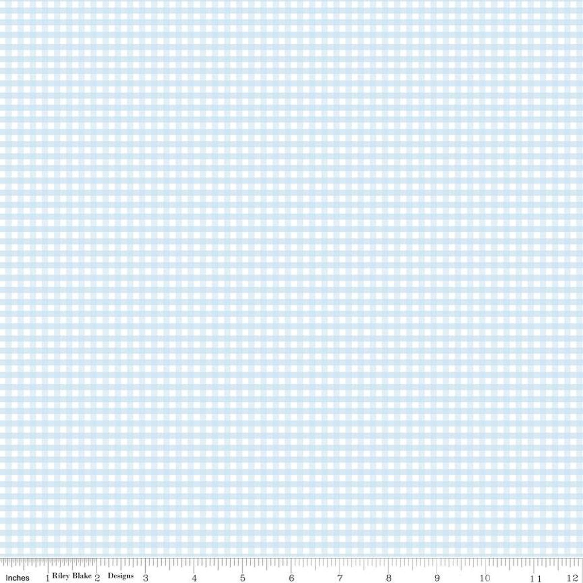 1/8" Gingham Boy Blue
