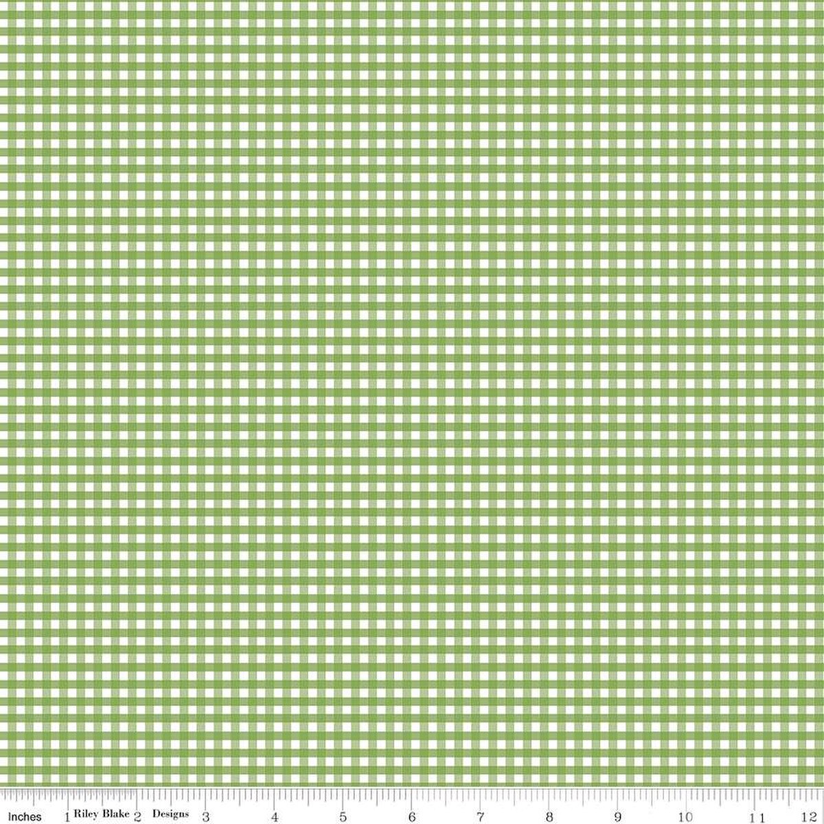 1/8" Gingham Green