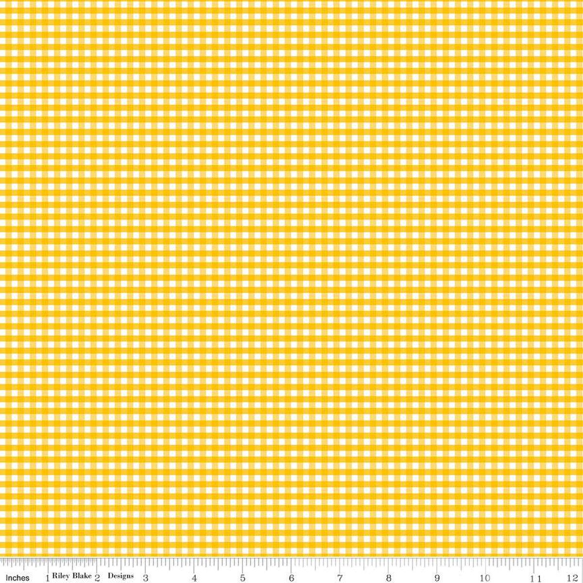 1/8" Gingham Mustard