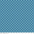 Cozy Christmas Gingham Blue