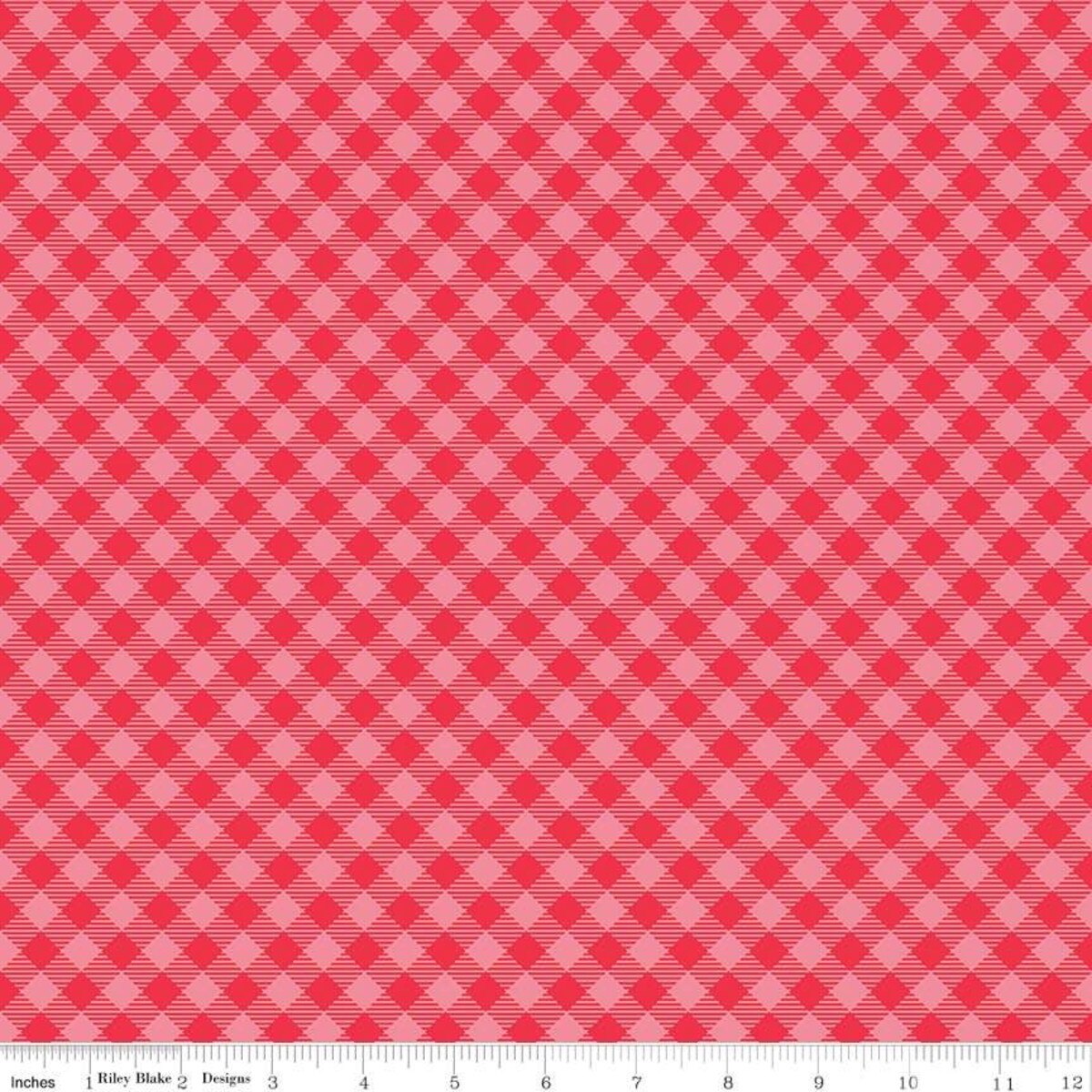 Cozy Christmas Gingham Pink