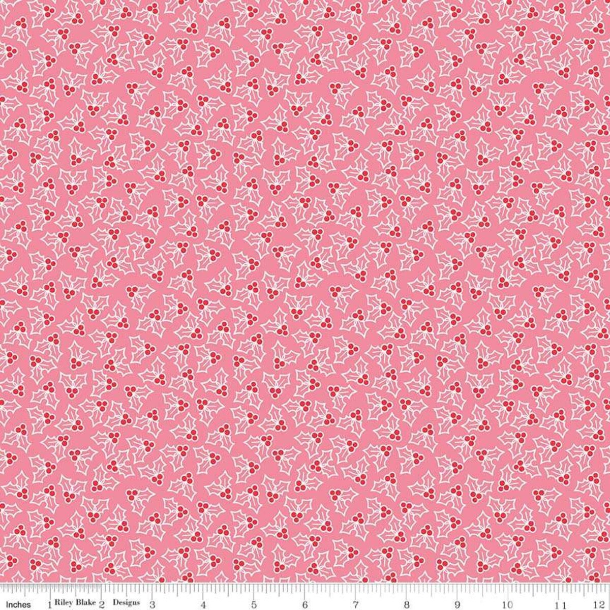 Cozy Christmas Holly Pink