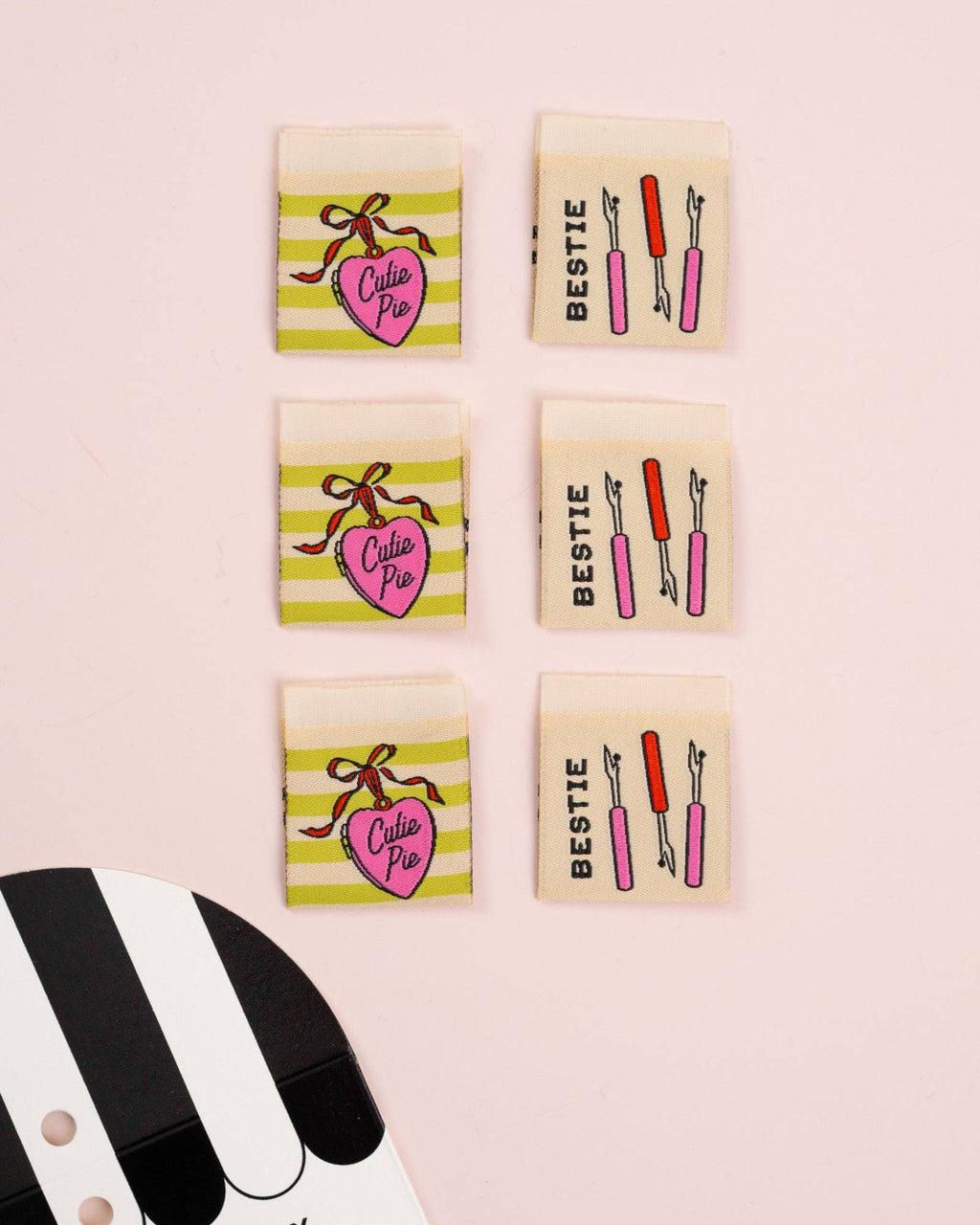 Cutie Pie Bestie Square Labels