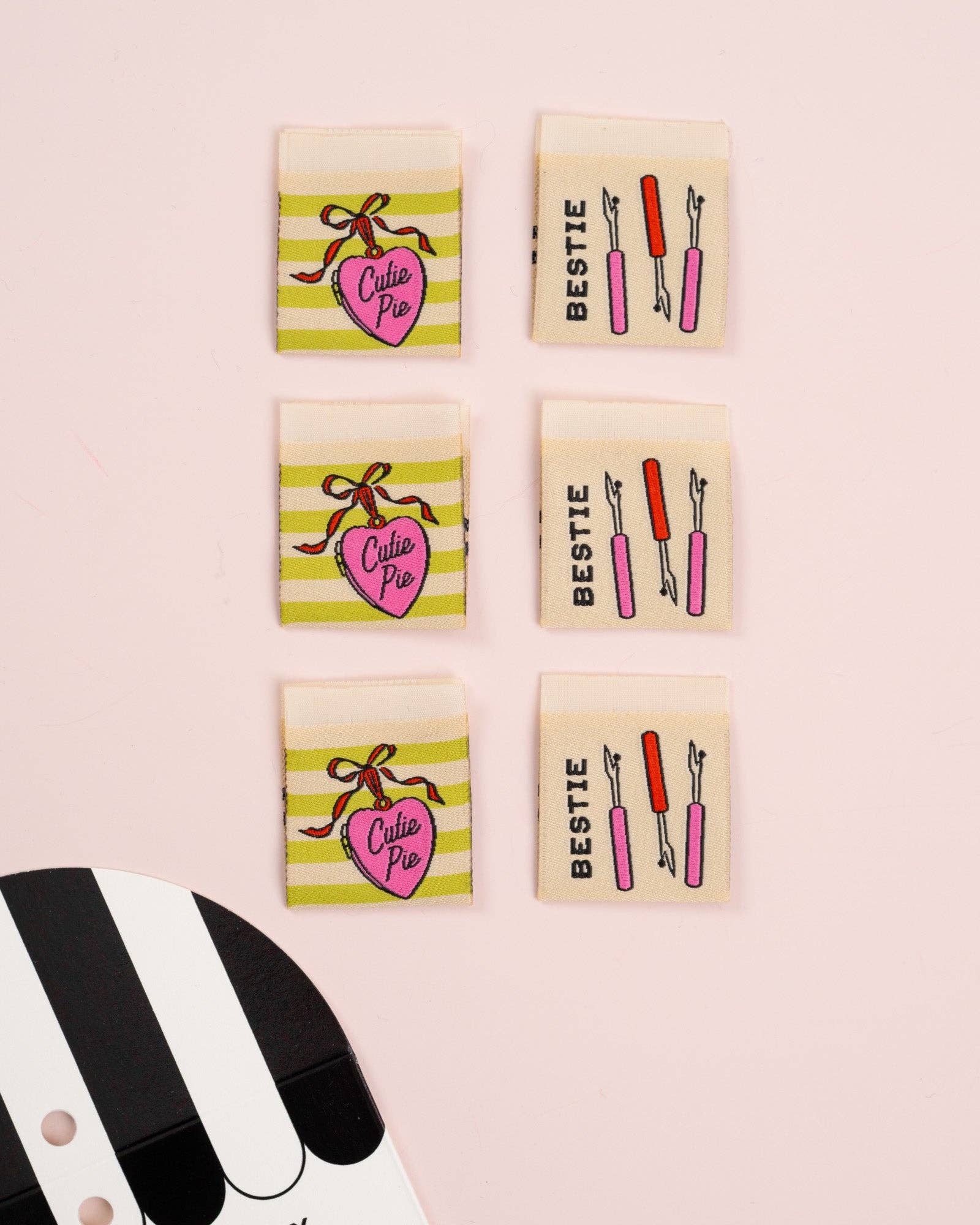 Cutie Pie Bestie Square Labels