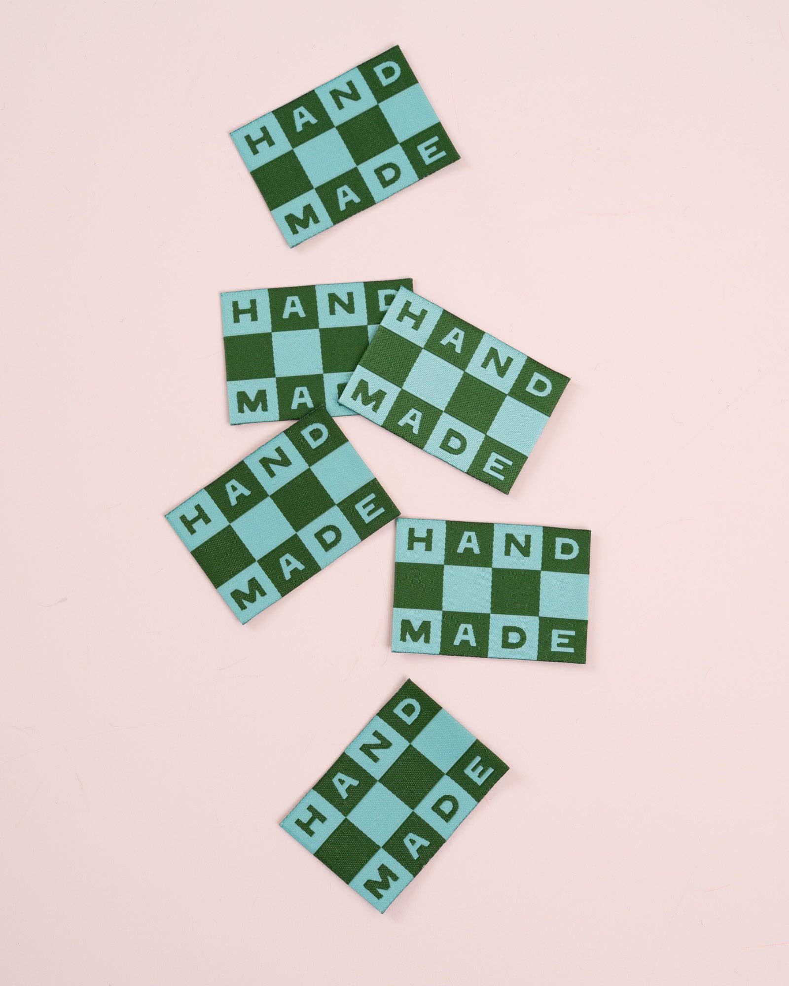 Handmade Checkerboard Labels